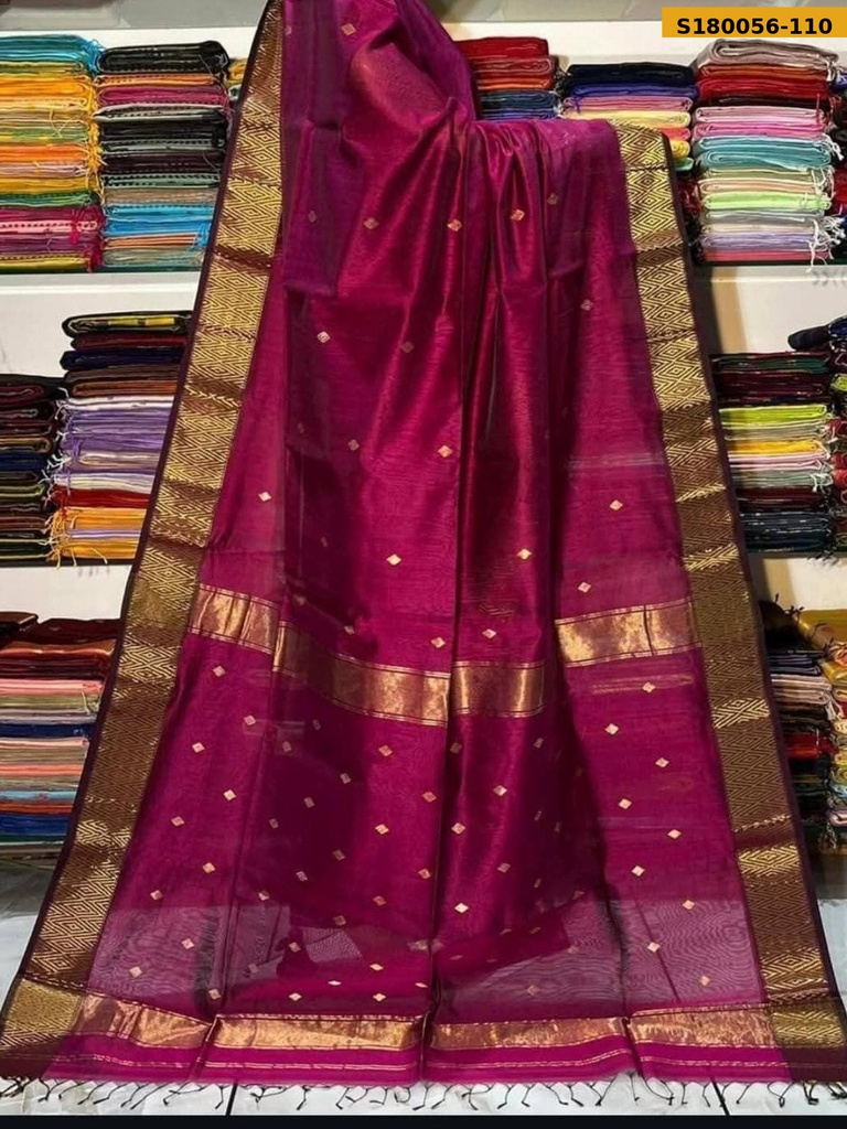 Fancy Maheshwari Cotton Silk Sarees