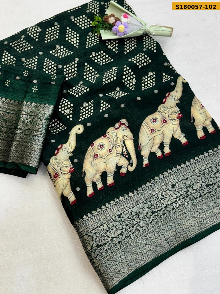 Fancy Chinnon Silk Saree