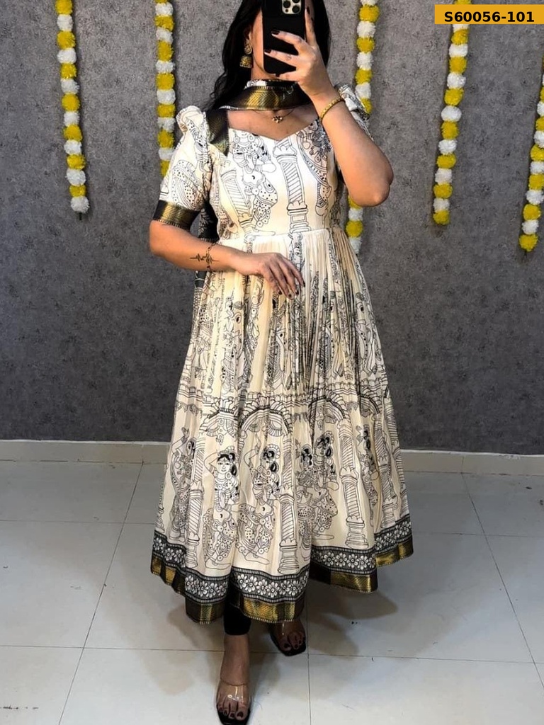 Celebrity inspired kalamkari anarkali