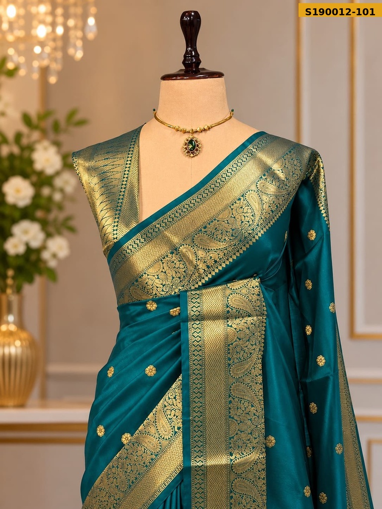 Fancy Banarasi Katan Soft Silk Saree