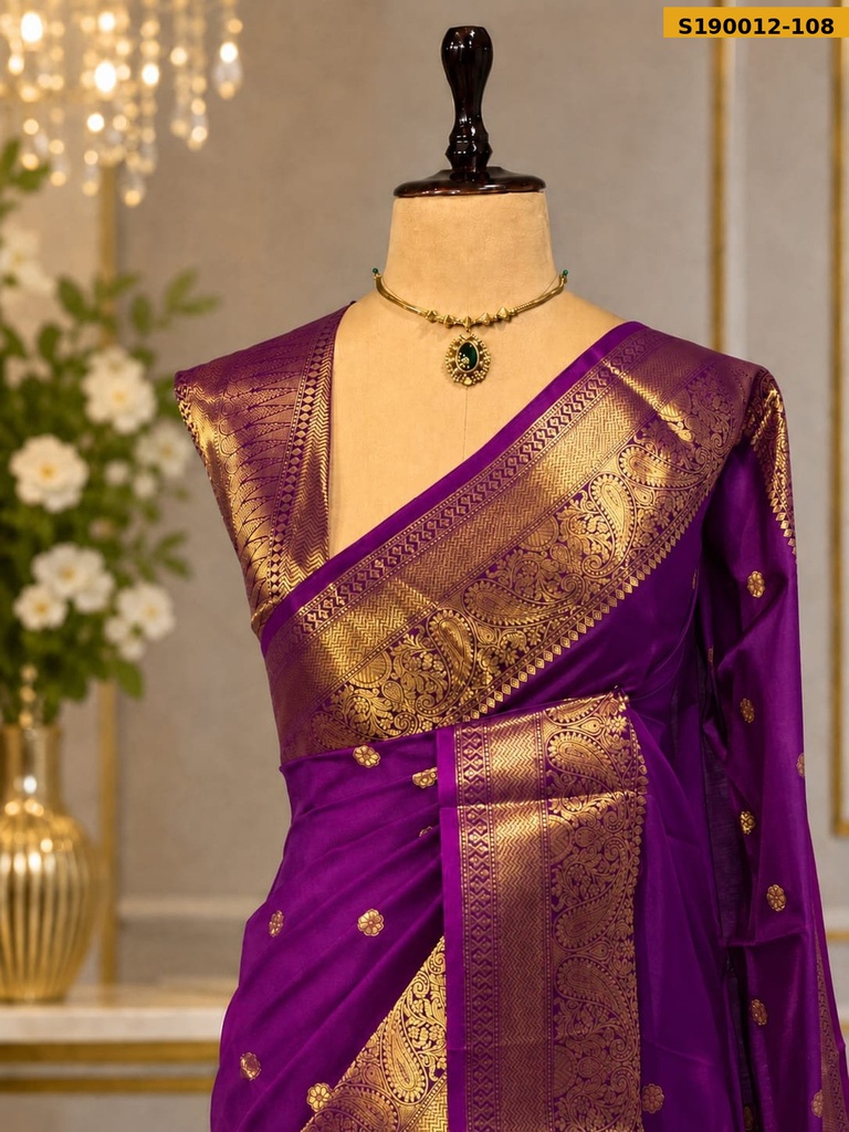 Fancy Banarasi Katan Soft Silk Saree