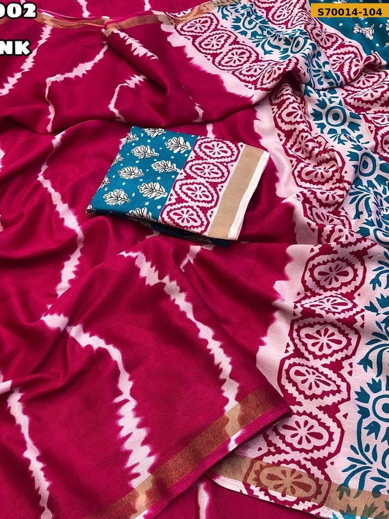 Fancy Mul Cotton Sibori Print Saree