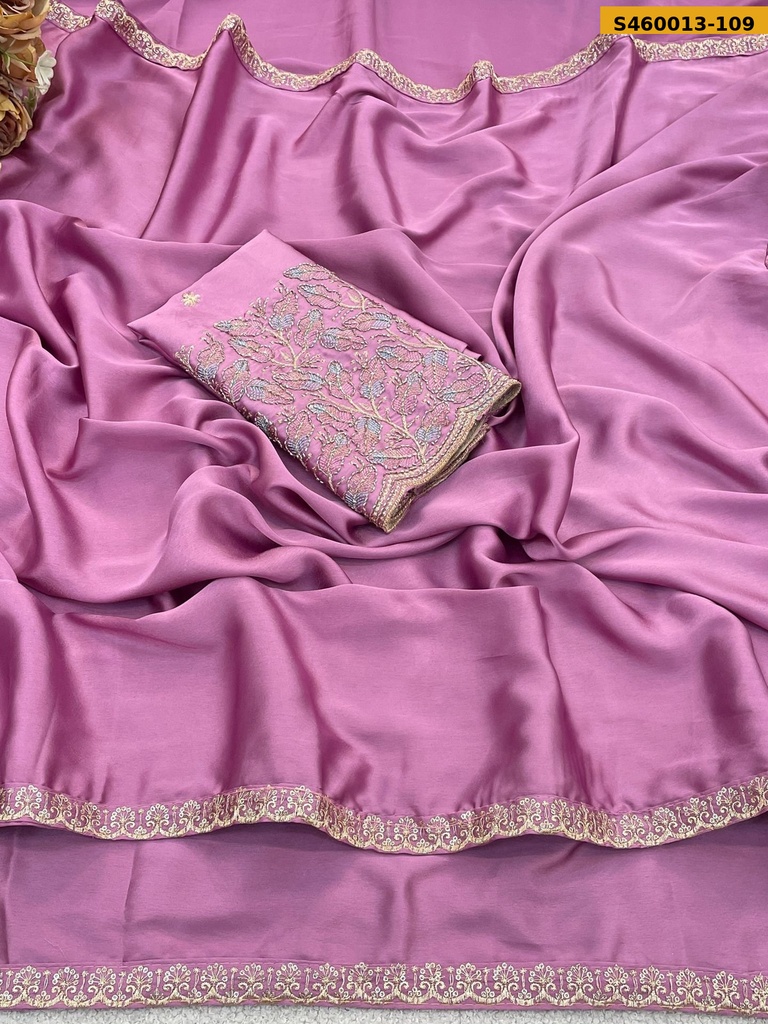 Fancy Japan Satin Saree