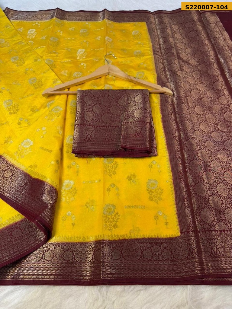 Fancy Banarasi Katan Soft Silk Sarees