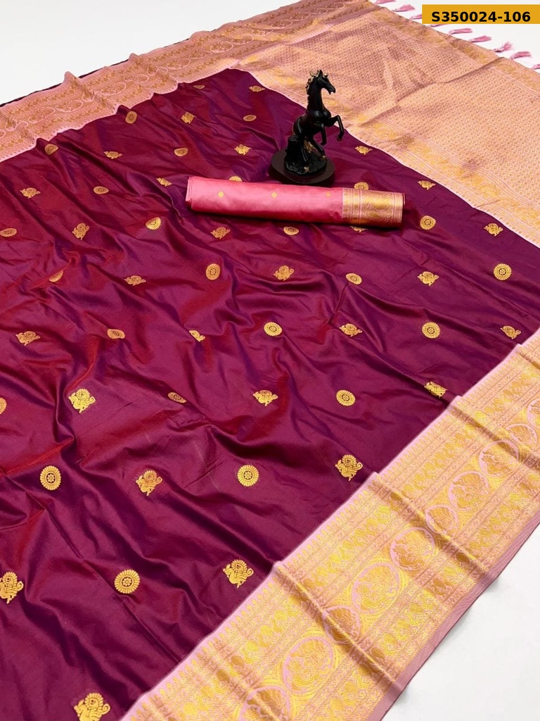 Fancy Gadwal Soft Silk Sarees