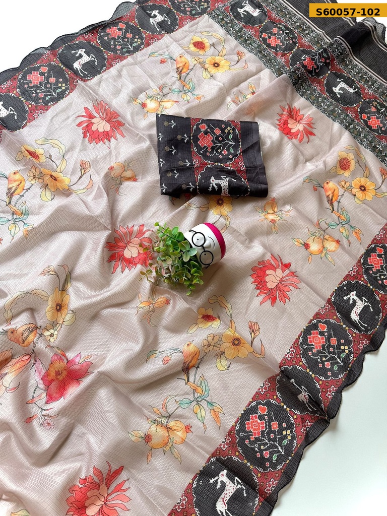 Fancy Kota Checks Saree