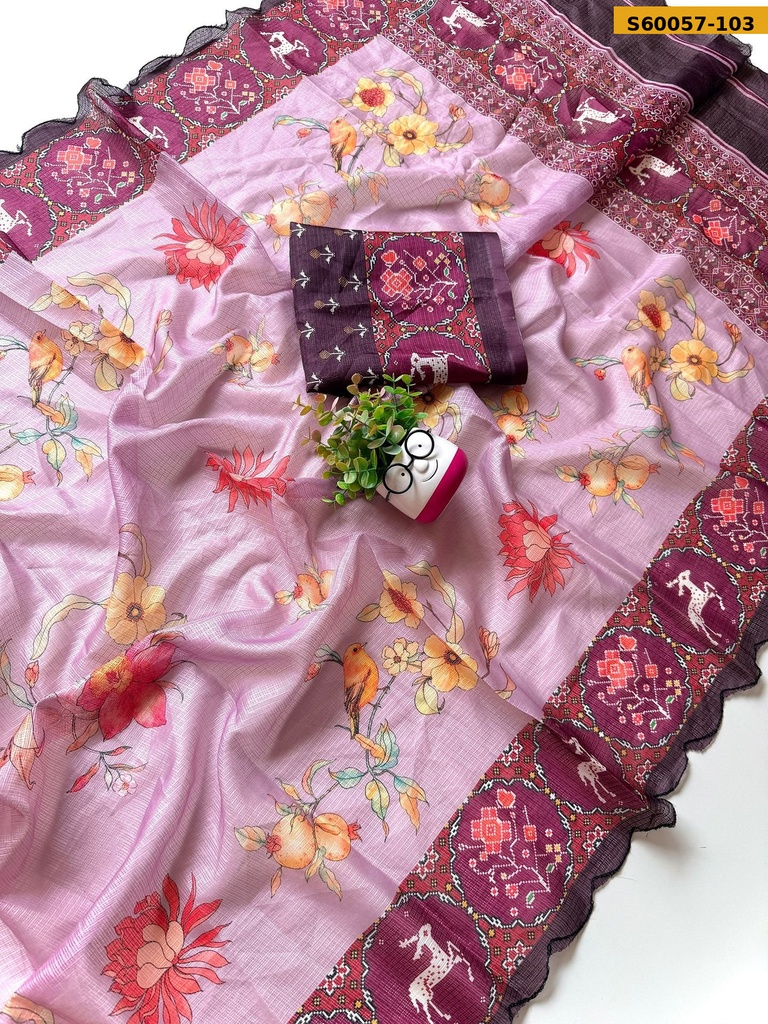 Fancy Kota Checks Saree