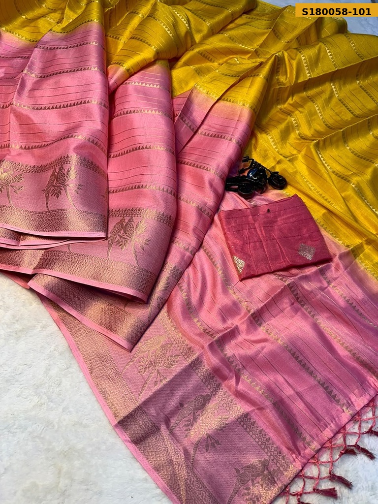 [S180058-101] Fancy Mysore Silk Saree
