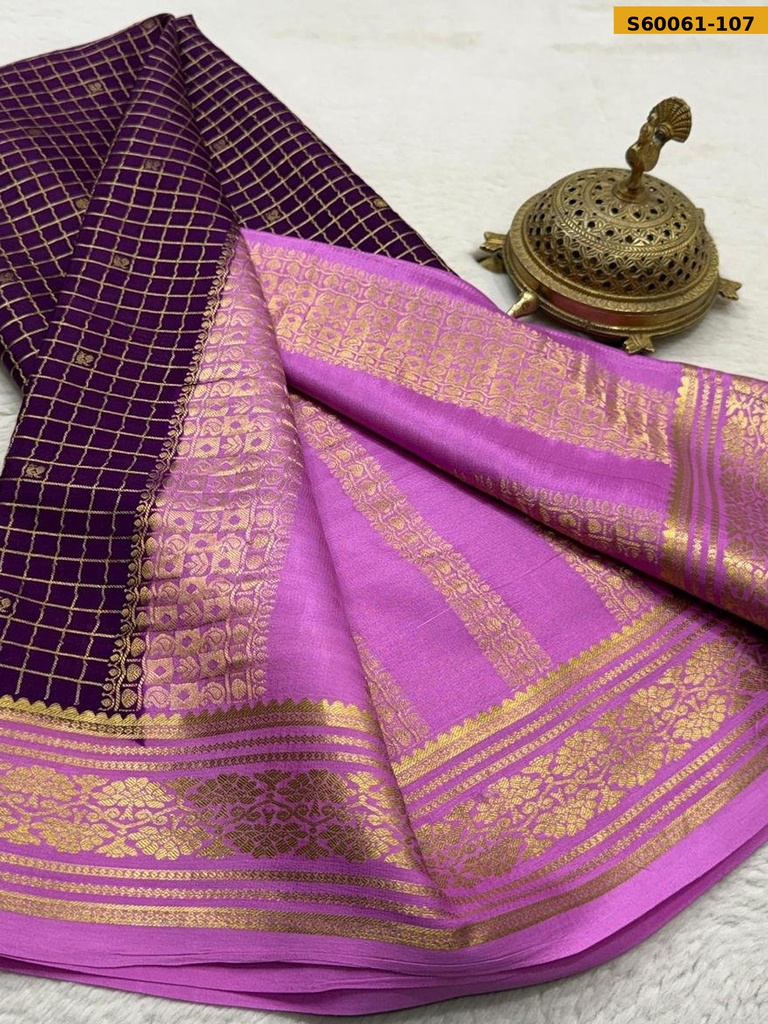 Fancy Crepe Silk  Saree