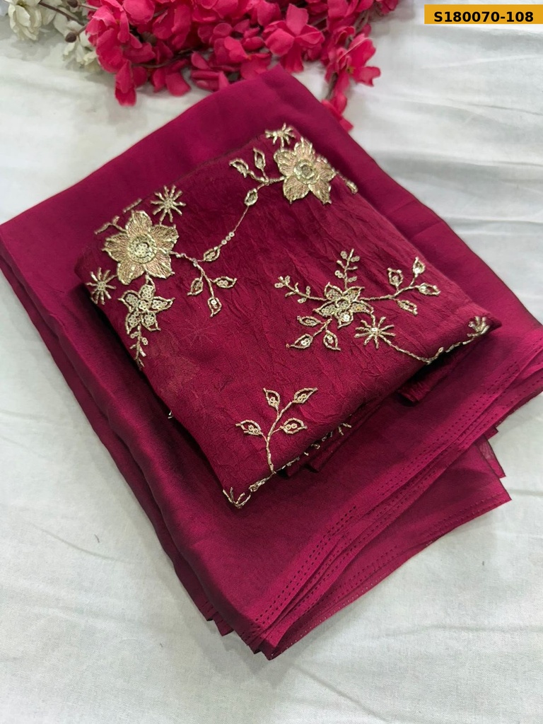 Fancy Rangoli Crush Saree