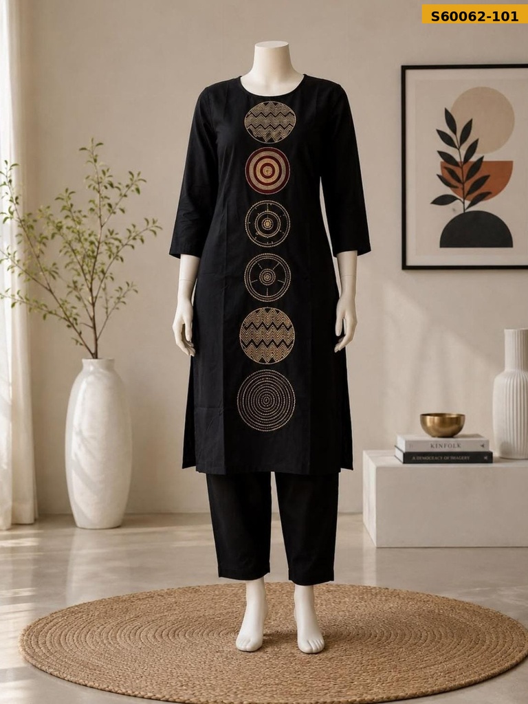 Fancy Dabu Cotton Coord Set