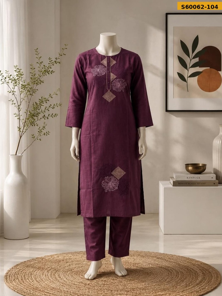 Fancy Dabu Cotton Coord Set