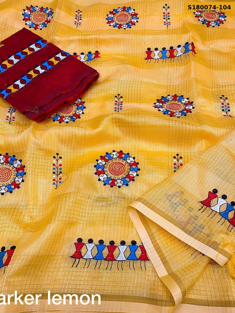 Fancy Manipuri Kota Checks Saree
