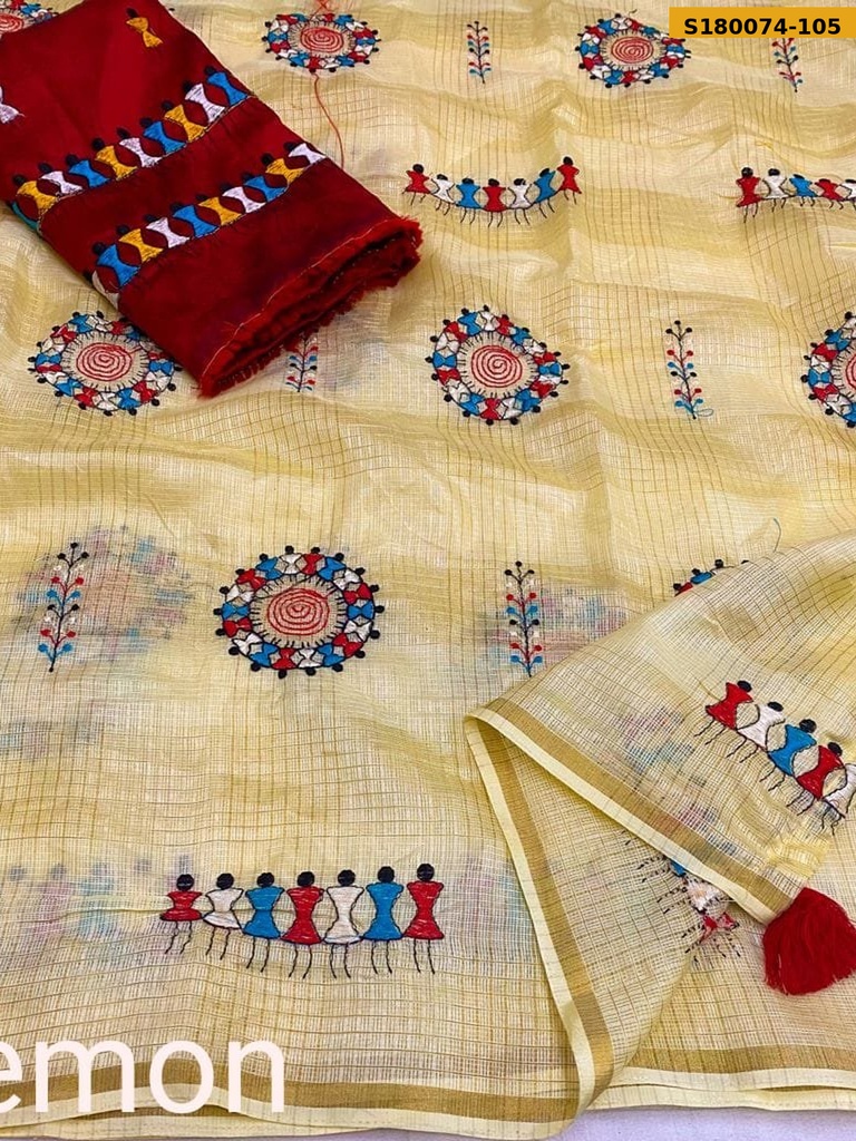 Fancy Manipuri Kota Checks Saree