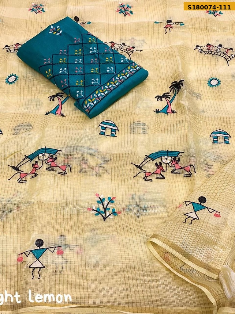 Fancy Manipuri Kota Checks Saree