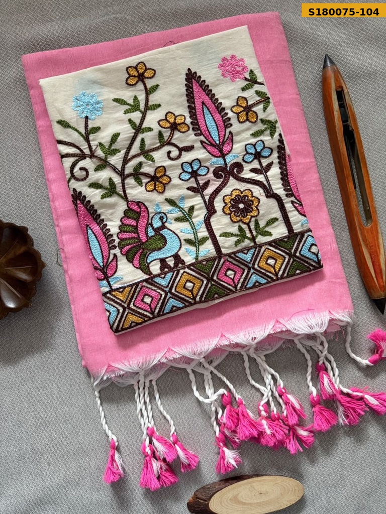 Fancy Khadi Cotton Saree