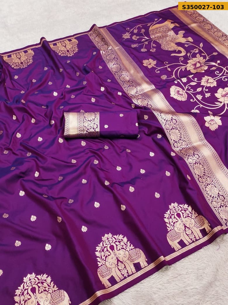 Fancy Soft Banarasi Silk Saree