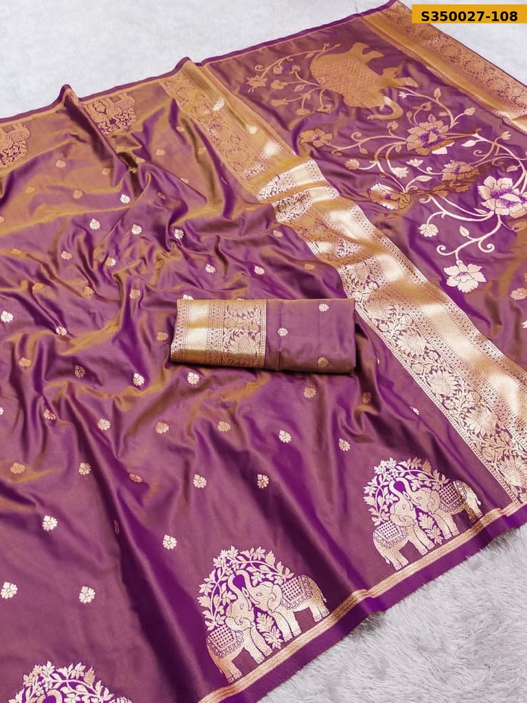 Fancy Soft Banarasi Silk Saree