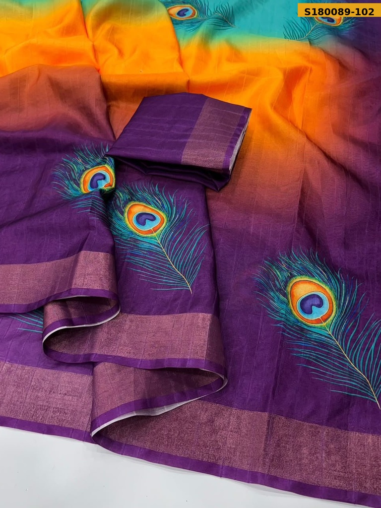 Fancy Tussar Silk Saree