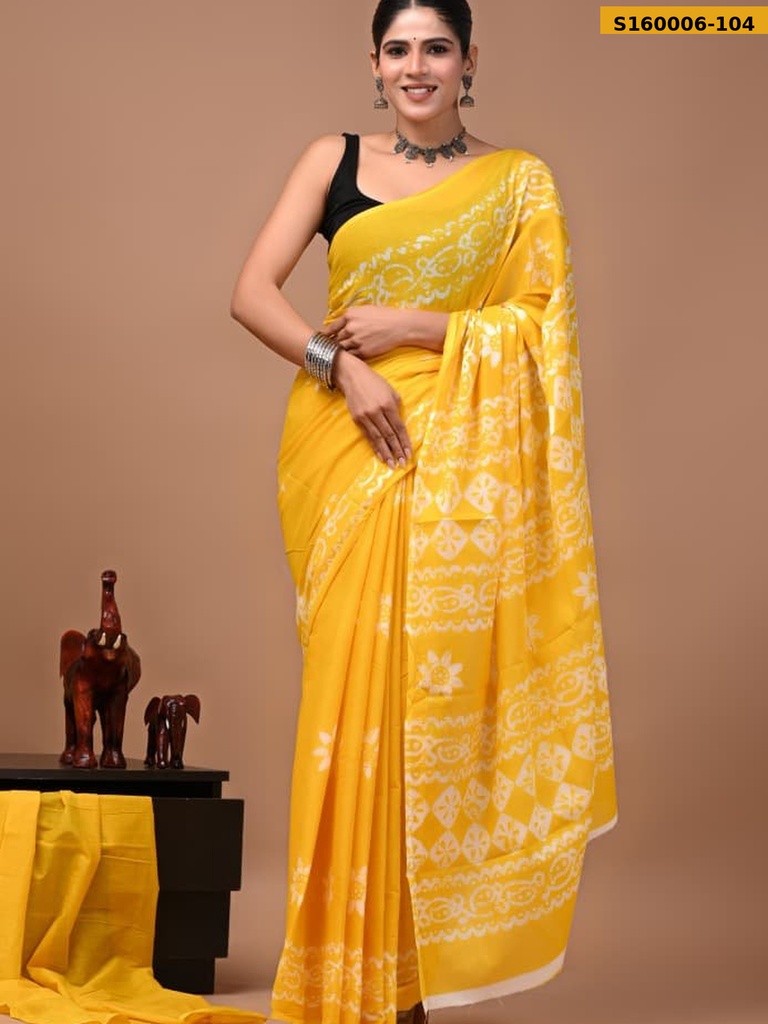Fancy Cotton Mulmul Sarees