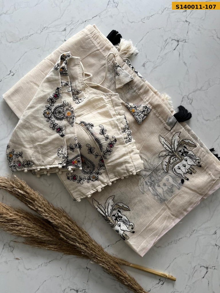 Fancy Chanderi Cotton Saree