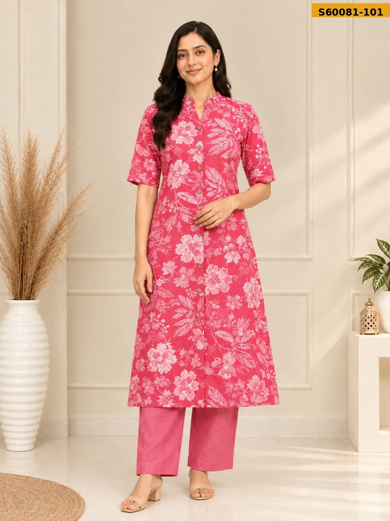 Fancy Cotton Aline Coord Set