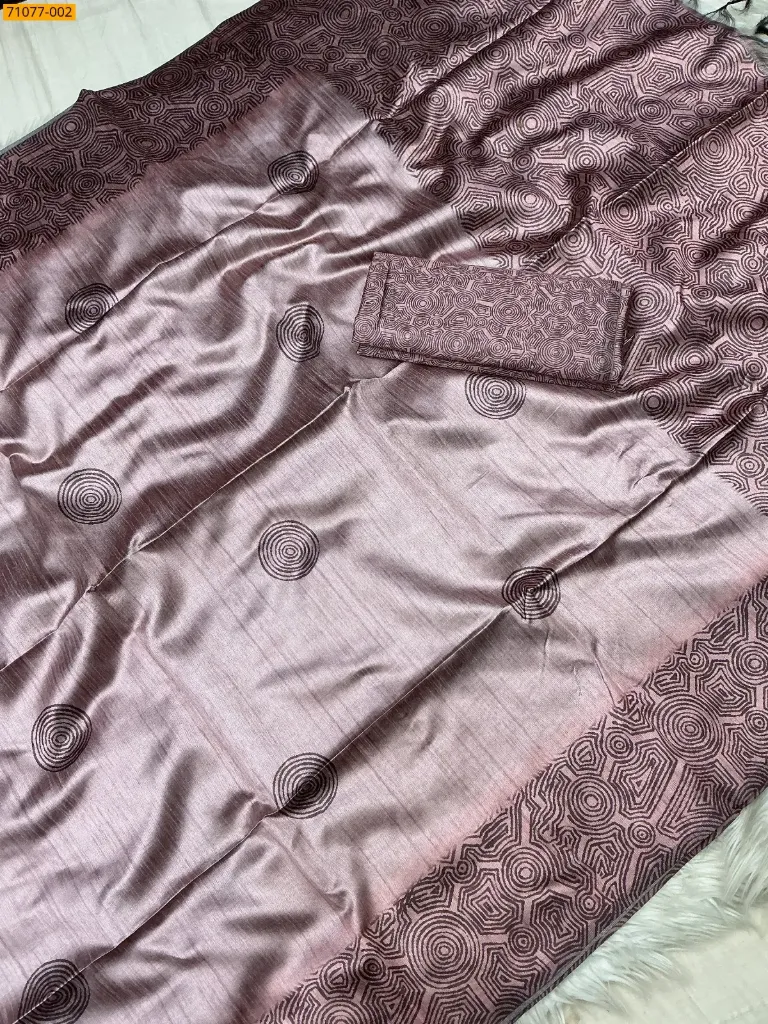 [71077-002] Soft Linen Silk Saree (71077-002)
