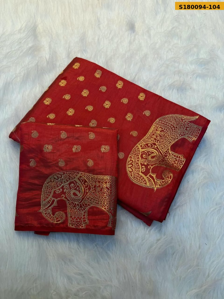 Fancy Soft Tusser Silk Saree