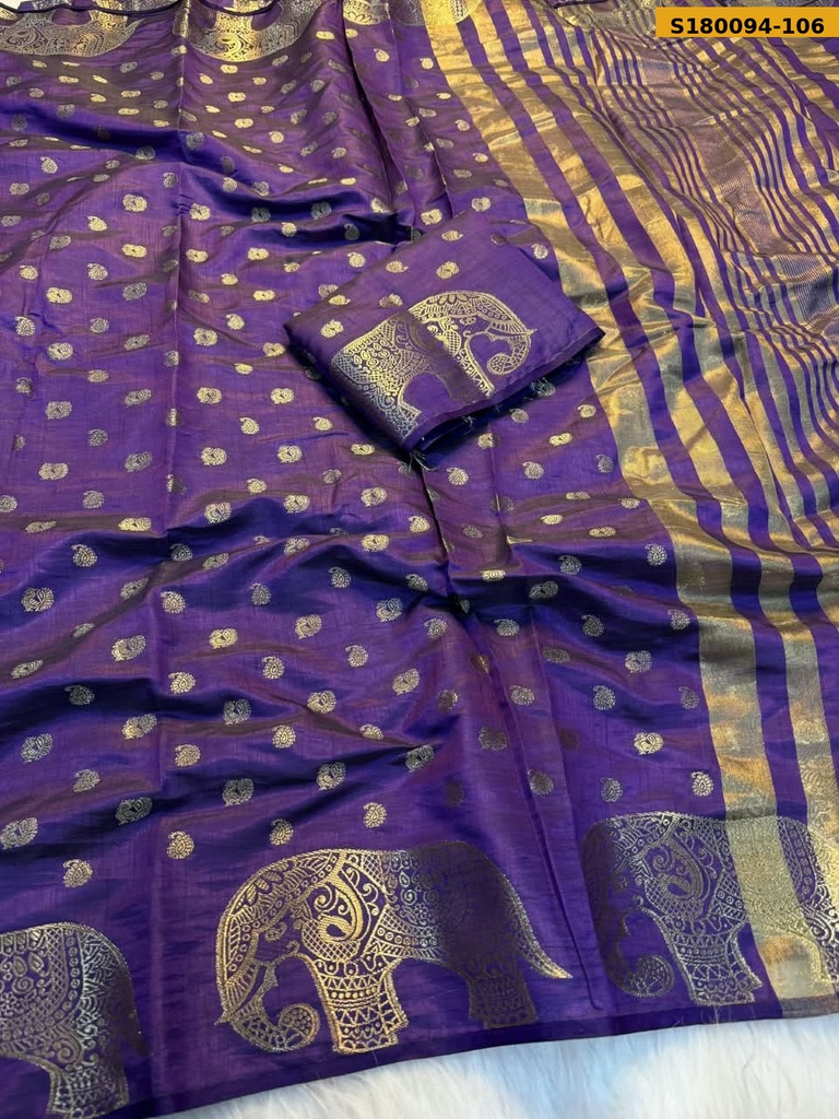 Fancy Soft Tusser Silk Saree