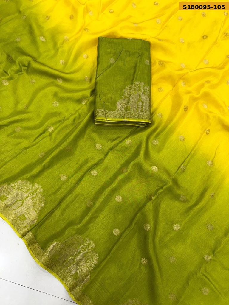 Fancy 2D Muslin Silk Shaded Saree