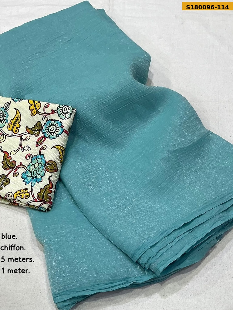 Fancy Soft Crush Chiffon Saree