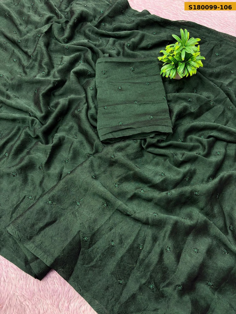Fancy Rangoli Crush Silk Saree
