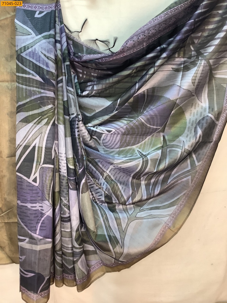 [71045-023] Kalamkari Soft Linen Silk Saree (71045-023)