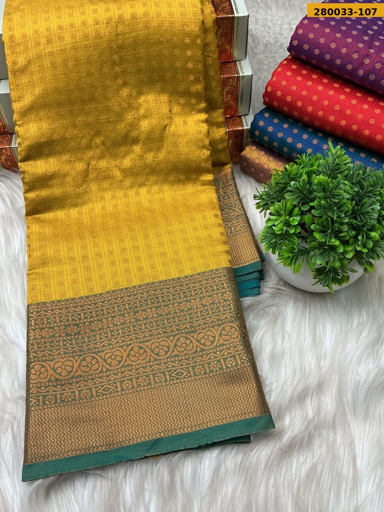 Fancy gold coin butta silk sarees