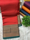 Fancy gold coin butta silk sarees