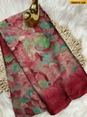 Fancy Metallic chiffon saree