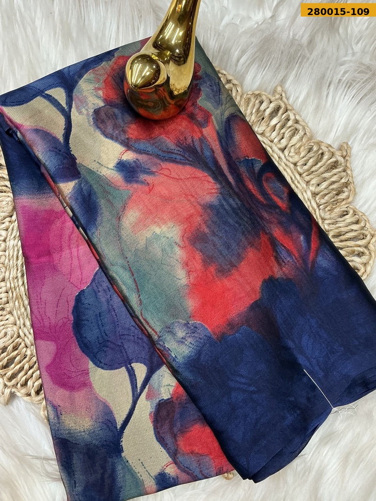 Fancy Metallic chiffon saree