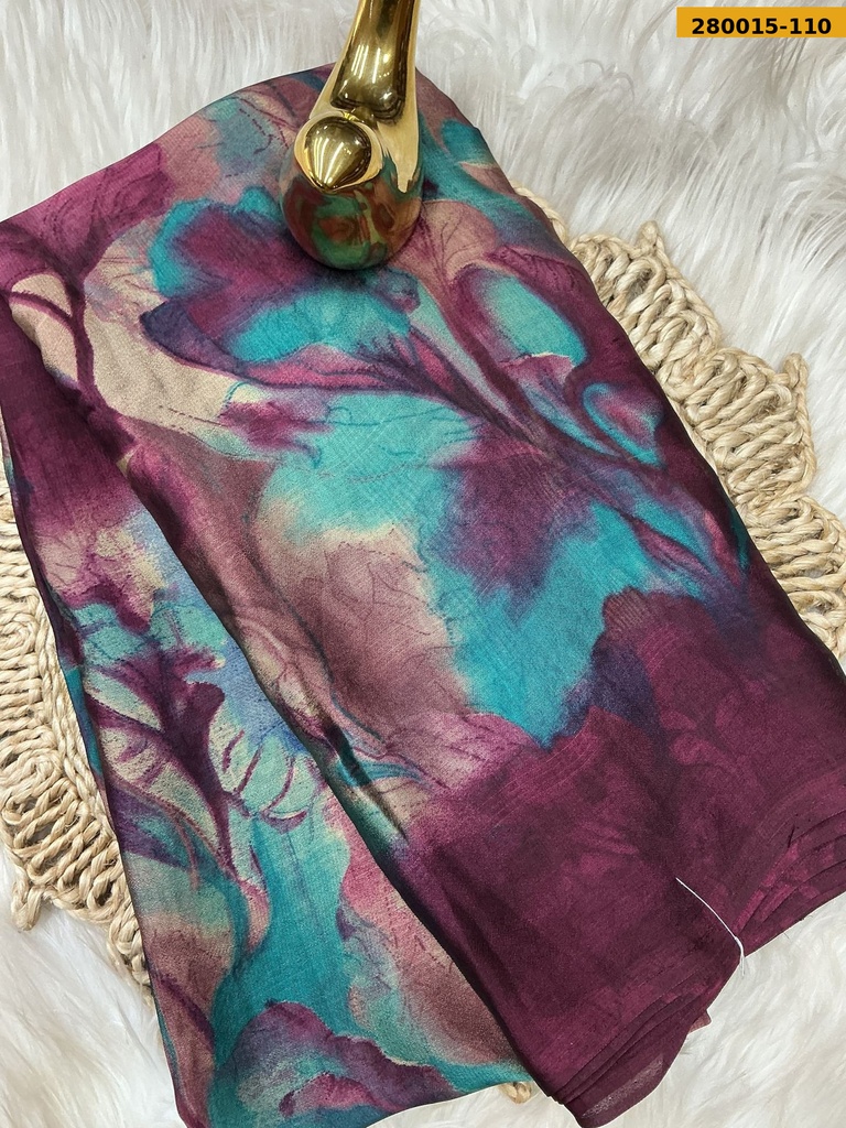 Fancy Metallic chiffon saree