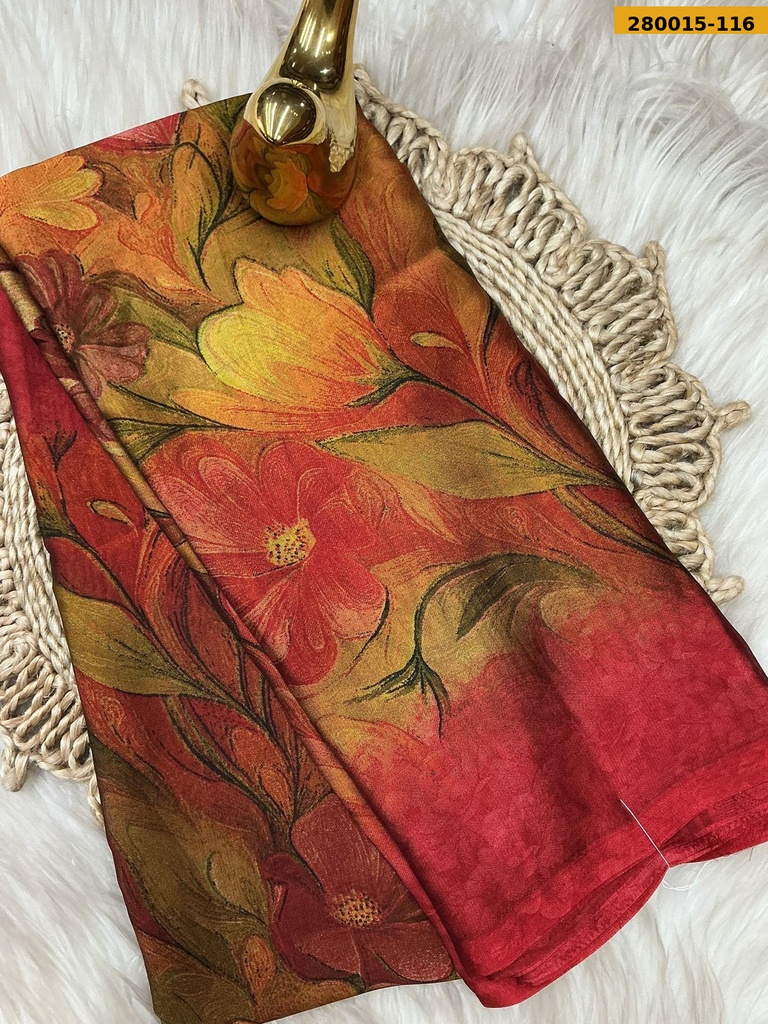Fancy Metallic chiffon saree