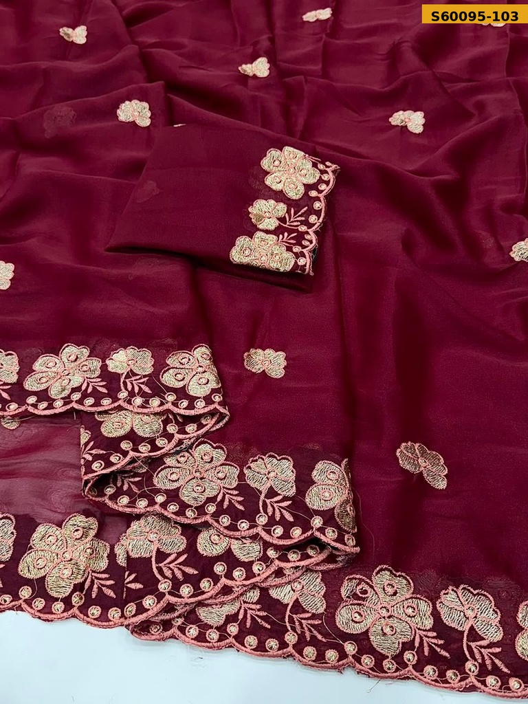 Fancy Star Georgette Saree
