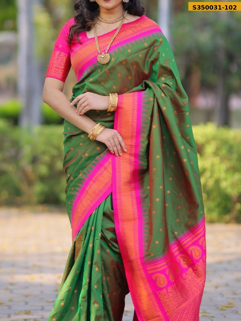 Kanji Gadwal Silk Saree