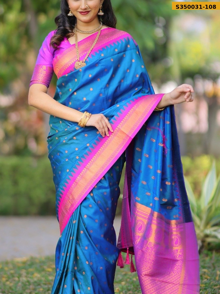 Kanji Gadwal Silk Saree