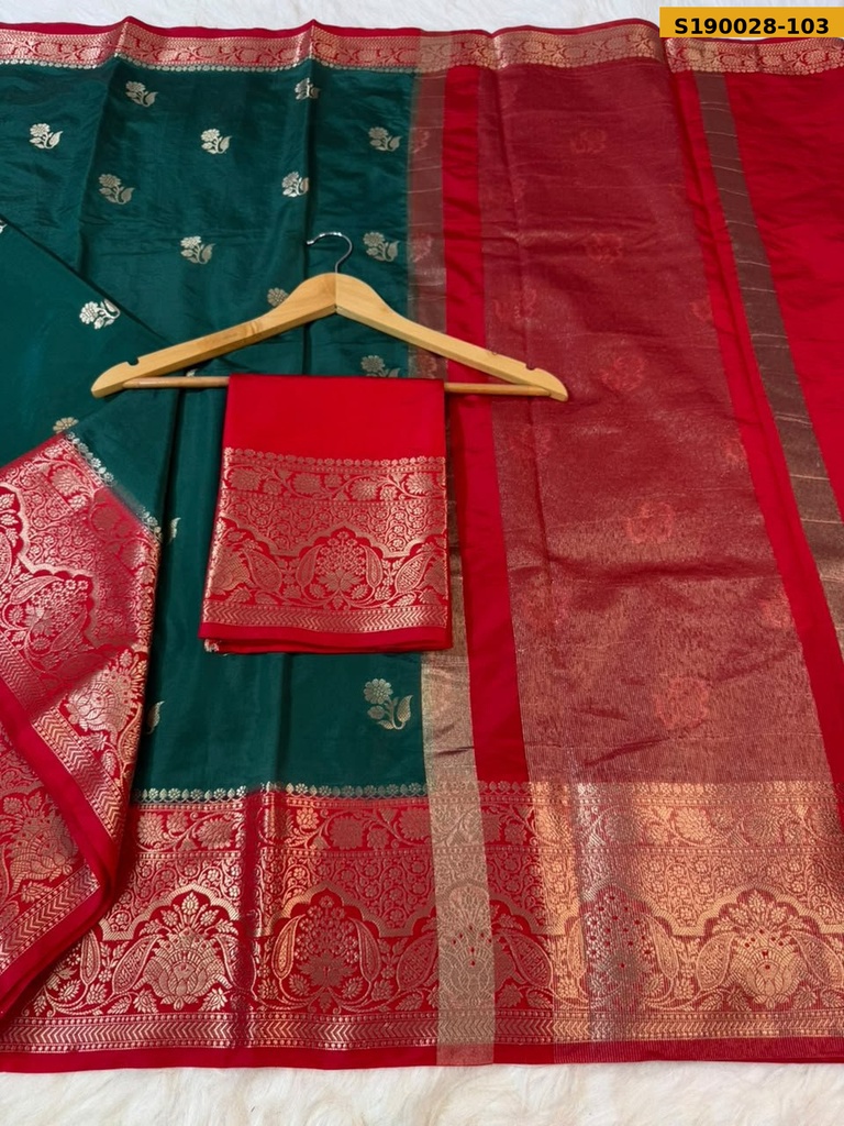 Banarsi Raw Mango Silk Saree