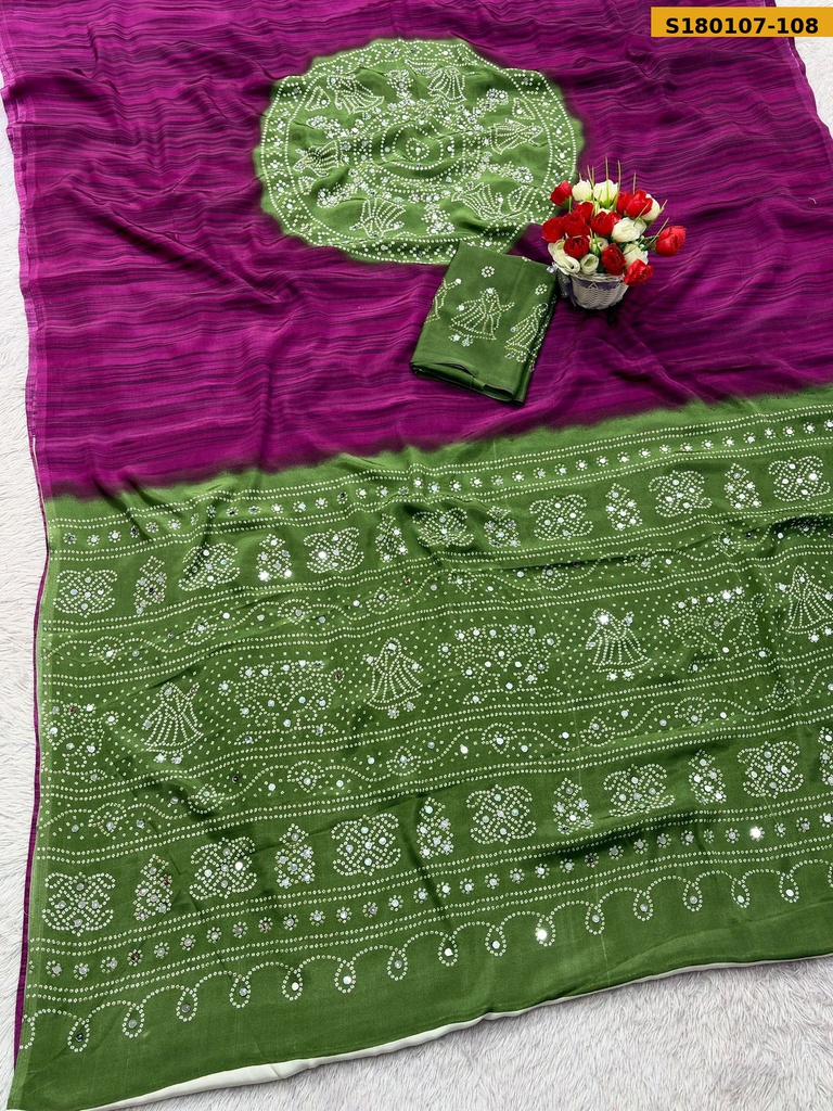 Fancy Gajji Soft Silk Saree