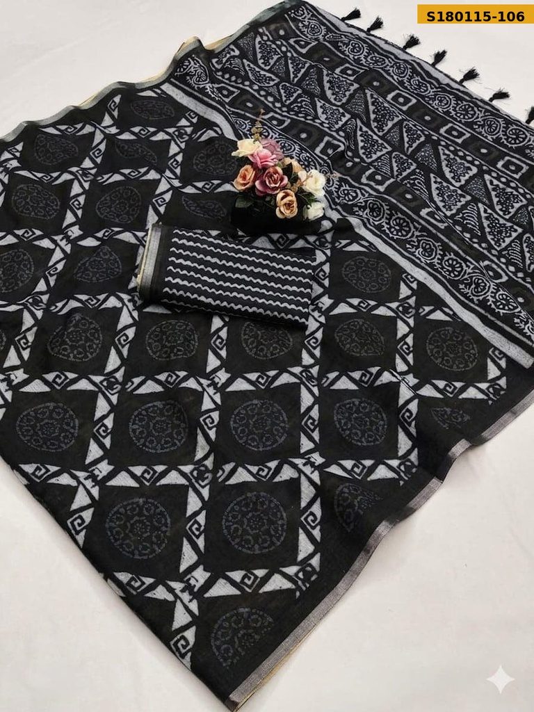 Fancy Mulmul Cotton Saree