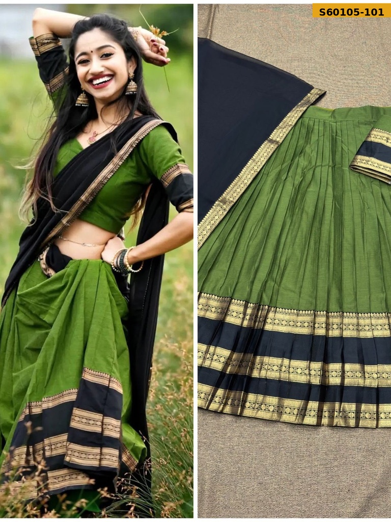 [S60105-101] Fancy Kanchi Cotton Lehanga (S60105-101)