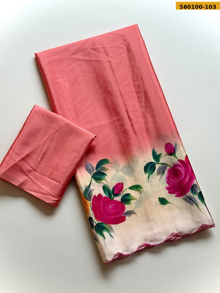 Fancy Soft Chinnon Saree