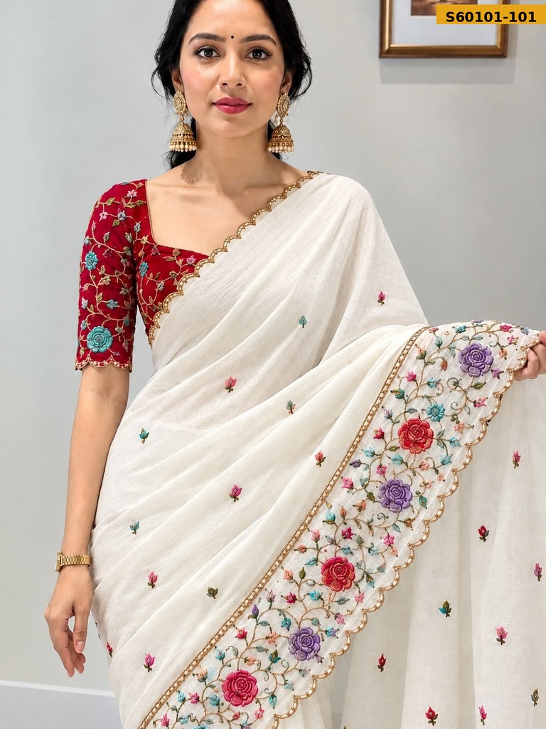 Fancy Star Georgette Saree