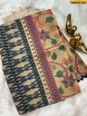 Ikkatkari Fancy Chanderi Silk Saree