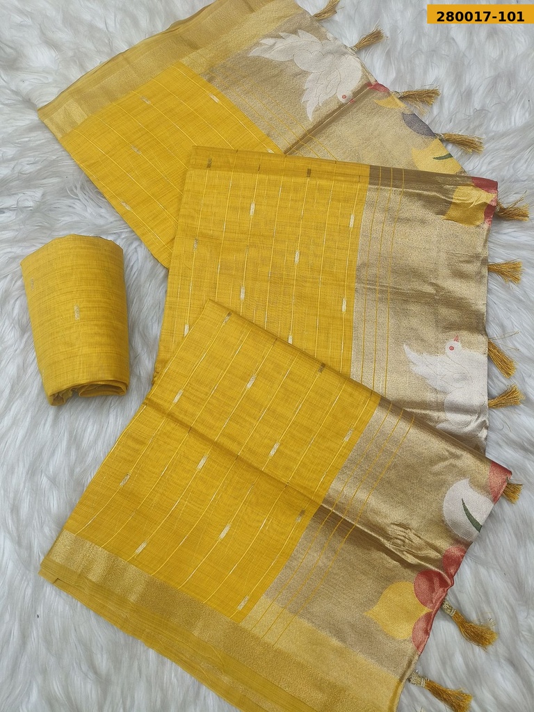 Khusboo Fancy Muga Cotton Saree